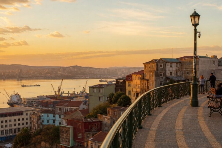 Valparaíso al atardecer